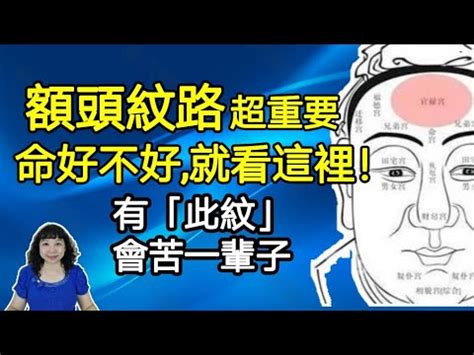 額頭中間凹一條直線|額頭凹線預示命運？